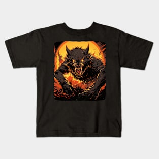 Crazy Costume for Boys and Girls with this Werewolf Kids T-Shirt